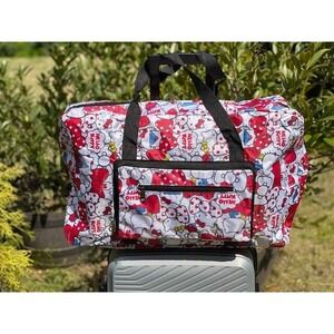 Hello Kitty Red White Polka Dot Travel Duffel Bag